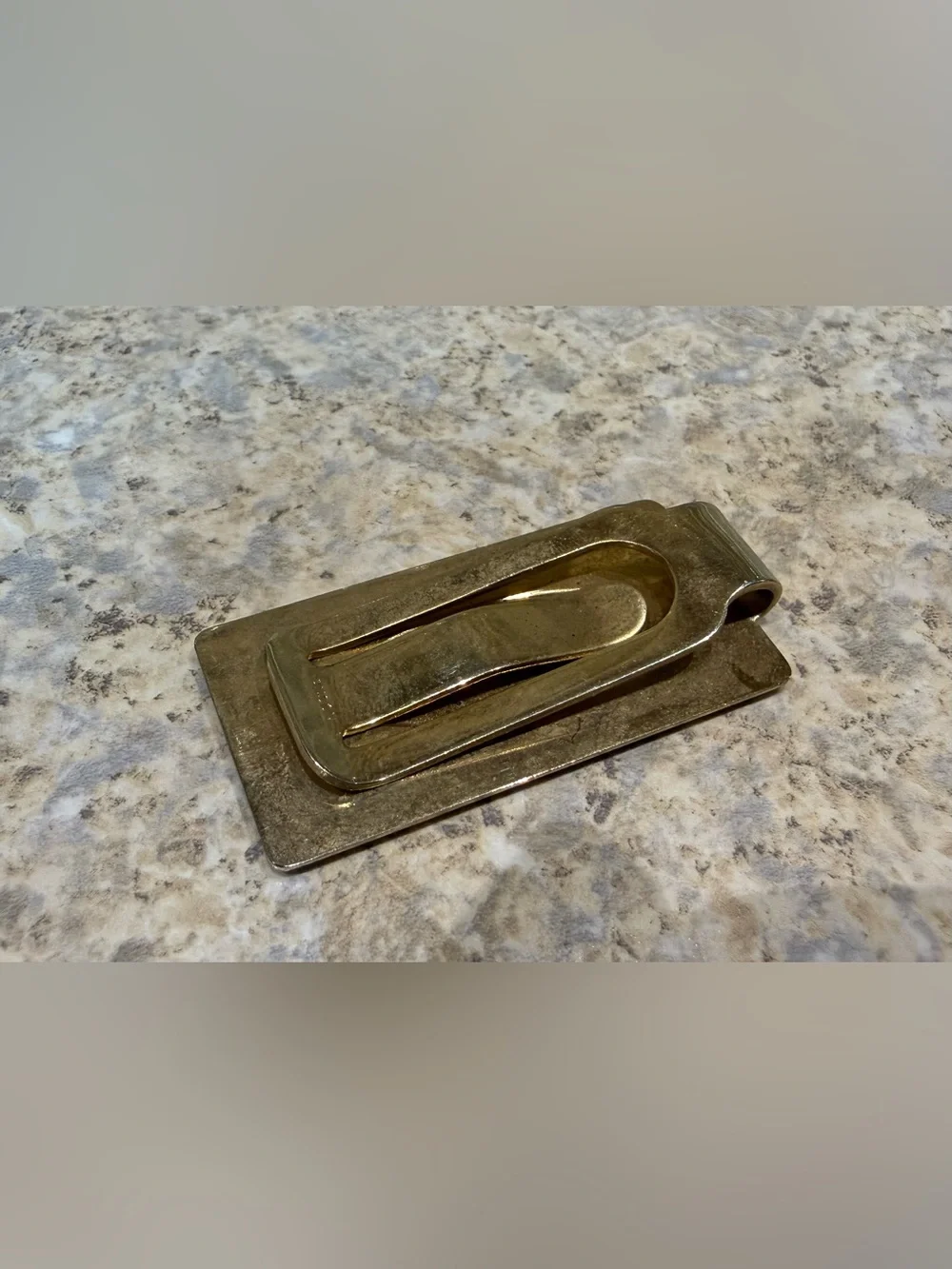 Gold Monogrammed Vintage Money Clip